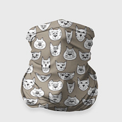 Бандана-труба Cats are memes, цвет: 3D-принт