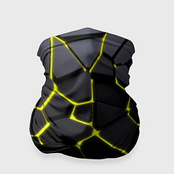 Бандана-труба Желтые плиты киберпанк, цвет: 3D-принт