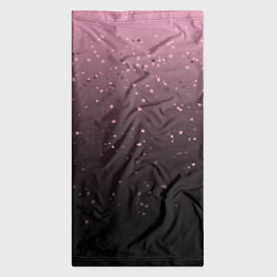 Бандана-труба Градиент тёмный розовый брызги, цвет: 3D-принт — фото 2