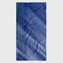 Бандана-труба Белые полосы на синем фоне, цвет: 3D-принт — фото 2