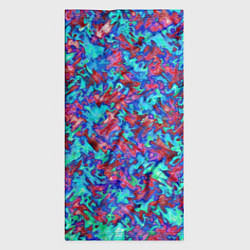 Бандана-труба Красно-голубая абстракция, цвет: 3D-принт — фото 2