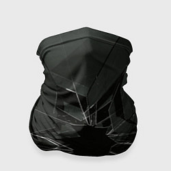 Бандана-труба Черное разбитое стекло, цвет: 3D-принт