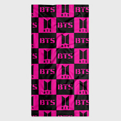 Бандана-труба BTS pattern pink logo, цвет: 3D-принт — фото 2