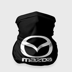 Бандана-труба Mazda logo white, цвет: 3D-принт