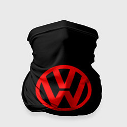 Бандана-труба Volkswagen red logo, цвет: 3D-принт