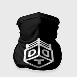 Бандана-труба ДДТ лого белое лого, цвет: 3D-принт