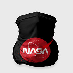 Бандана-труба Nasa logo red, цвет: 3D-принт