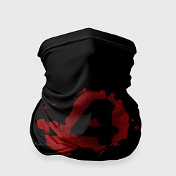 Бандана-труба Left 4 Dead logo красный, цвет: 3D-принт
