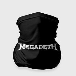 Бандана-труба Megadeth logo white, цвет: 3D-принт