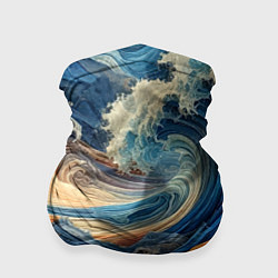 Бандана-труба Джинсовый шторм - нейросеть, цвет: 3D-принт