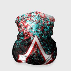 Бандана-труба Assassins Creed logo glitch, цвет: 3D-принт