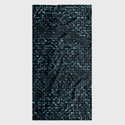 Бандана-труба Чёрный с голубыми вставками текстурированный, цвет: 3D-принт — фото 2