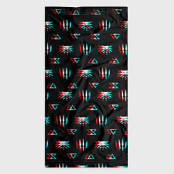 Бандана-труба Ведьмак глитч логотипы, цвет: 3D-принт — фото 2