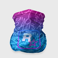 Бандана-труба Rock star neon, цвет: 3D-принт