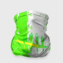 Бандана-труба Dead by Daylight краски зелёные, цвет: 3D-принт