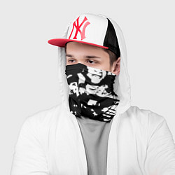 Бандана-труба Все рэперы черно белый, цвет: 3D-принт — фото 2