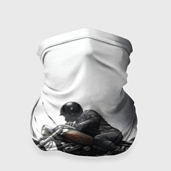 Бандана-труба Крутой байкер скетч, цвет: 3D-принт
