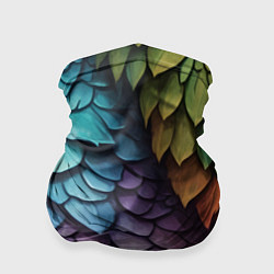 Бандана-труба Чешуя дракона перьями, цвет: 3D-принт
