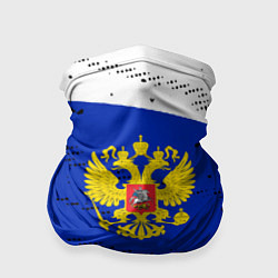 Бандана-труба Герб - флаг - Россия, цвет: 3D-принт