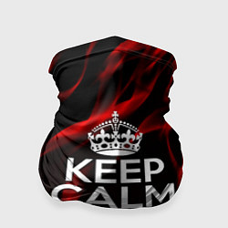 Бандана-труба Keep calm flame red, цвет: 3D-принт