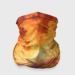 Бандана-труба Стихия огня и воды, цвет: 3D-принт