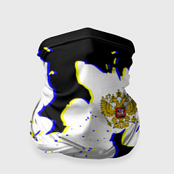 Бандана-труба Россия герб глитч, цвет: 3D-принт