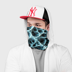 Бандана-труба Белая пористая структура, цвет: 3D-принт — фото 2