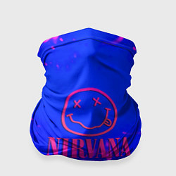 Бандана-труба Nirvana neon flame, цвет: 3D-принт