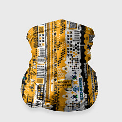 Бандана-труба Cyberpunk pattern yellow, цвет: 3D-принт