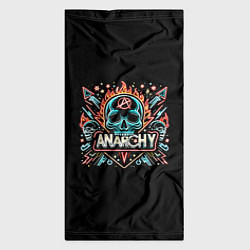 Бандана-труба Анархия - черепа, цвет: 3D-принт — фото 2