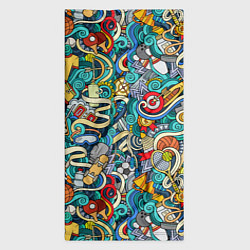 Бандана-труба Спортивный инвентарь коллаж, цвет: 3D-принт — фото 2