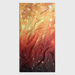 Бандана-труба Желто-красная текстура блестящая, цвет: 3D-принт — фото 2