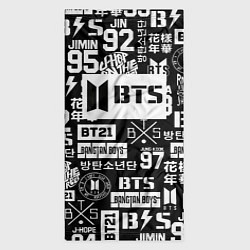 Бандана-труба Bangtan Boys pattern black, цвет: 3D-принт — фото 2