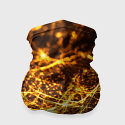 Бандана-труба Текстура золотые нити, цвет: 3D-принт