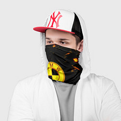 Бандана-труба BMW огненные краски, цвет: 3D-принт — фото 2