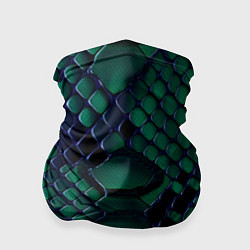 Бандана-труба Бирюзовая змеиная кожа, цвет: 3D-принт