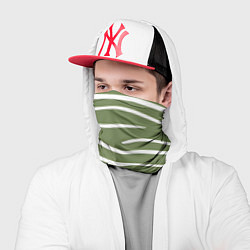 Бандана-труба Полоски зеленой зебры, цвет: 3D-принт — фото 2