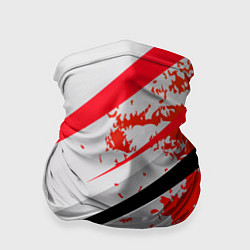 Бандана-труба Color white red, цвет: 3D-принт