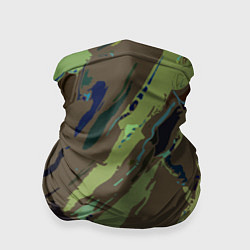 Бандана-труба Абстракция тон хаки, цвет: 3D-принт