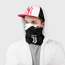 Бандана-труба Juventus краски штрихи, цвет: 3D-принт — фото 2