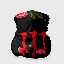 Бандана-труба Monster energy rose steel, цвет: 3D-принт