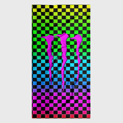 Бандана-труба Monster energy неоновая клетка, цвет: 3D-принт — фото 2