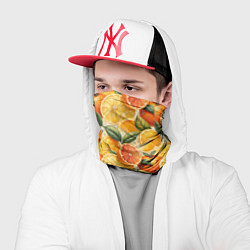 Бандана-труба Апельсиновый фреш сочные дольки, цвет: 3D-принт — фото 2