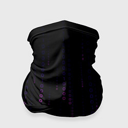 Бандана-труба Color black pink, цвет: 3D-принт