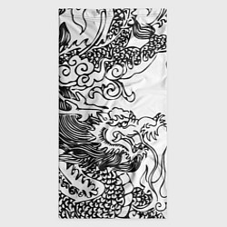 Бандана-труба Татуировка дракона на белом, цвет: 3D-принт — фото 2