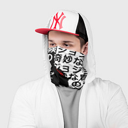 Бандана-труба Берсерк японские символы, цвет: 3D-принт — фото 2