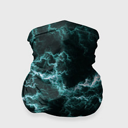 Бандана-труба Lightning light blue line, цвет: 3D-принт