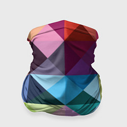 Бандана-труба Цветные квадраты, цвет: 3D-принт