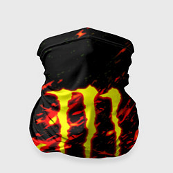 Бандана-труба Monster energy огненное лого, цвет: 3D-принт