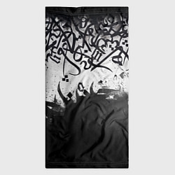 Бандана-труба Гранж каллиграфия, цвет: 3D-принт — фото 2